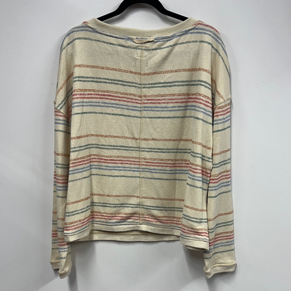 Prana Multicolor Striped Sweatshirt L - Picture 6 of 6